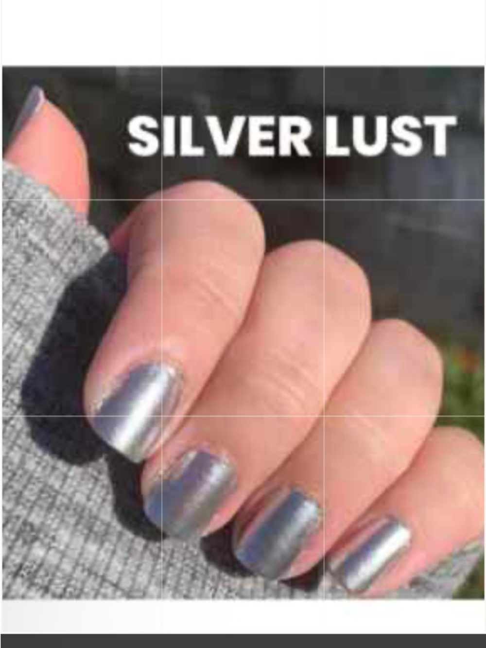 Color Street nail polish strips Silver Lust FMS133 16pcs easy peel and apply NIP